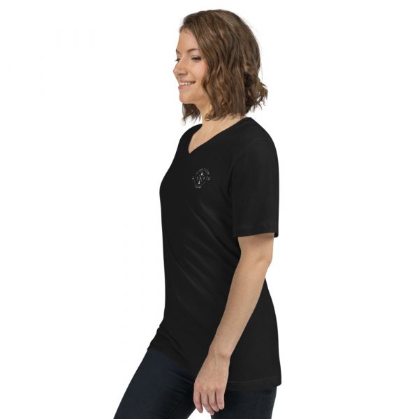 Silent Future Yachting - Kurzärmeliges Unisex-T-Shirt mit V-Ausschnitt – Bild 2
